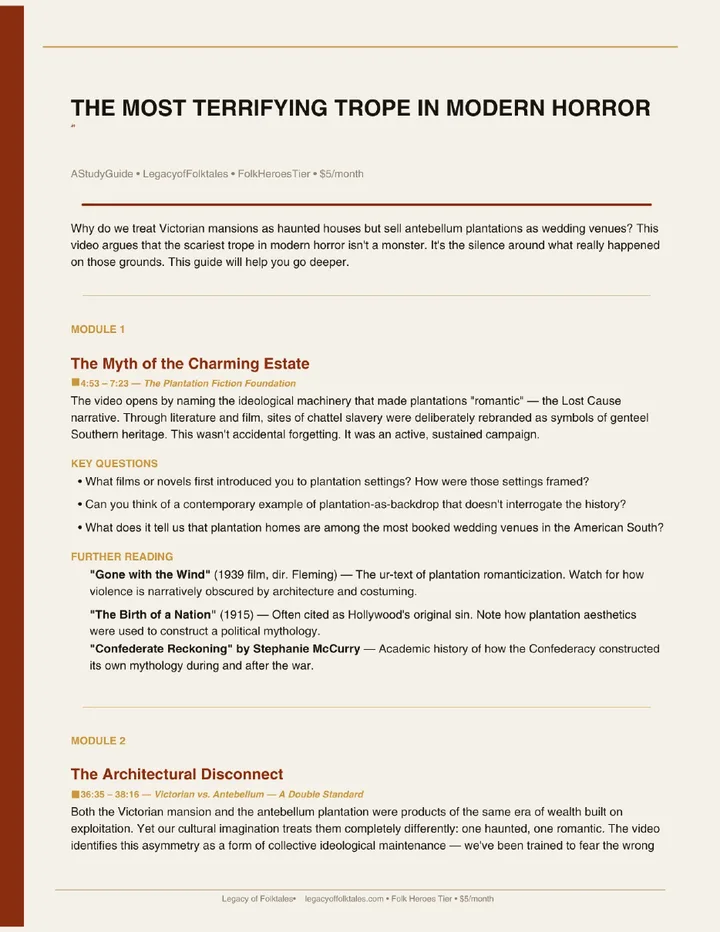 The Most Terrifying Trope in Modern Horror study guide, page 2